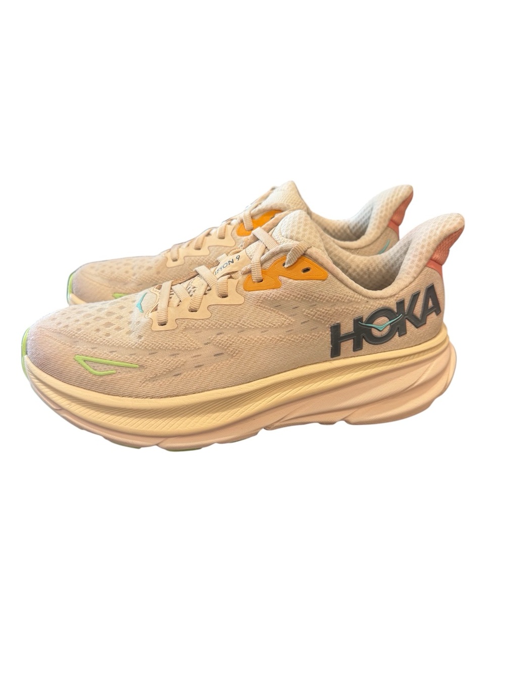 Hoka One One Clifton 9 Vanilla Astral Women’s Size 7B Running Walking Shoes